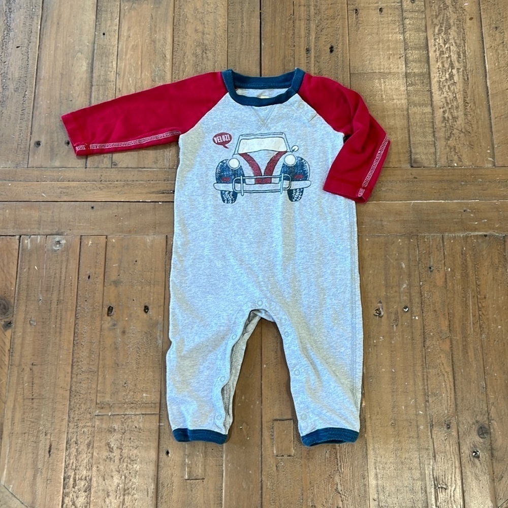 Tea collection car print romper